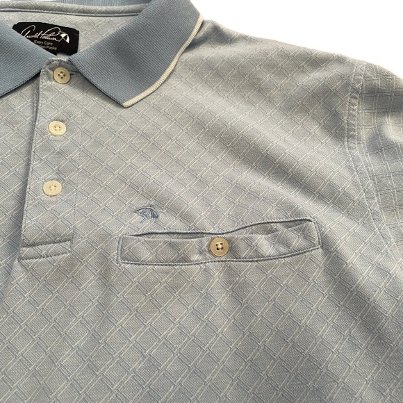 Arnold Palmer Blue Pullover Button up Polo Shirt Size 42-44 Great Condition - Picture 6 of 13
